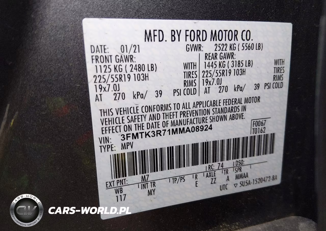2021 Ford Mustang Mach-E Premium VIN:3FMTK3R71MMA08924 - 9