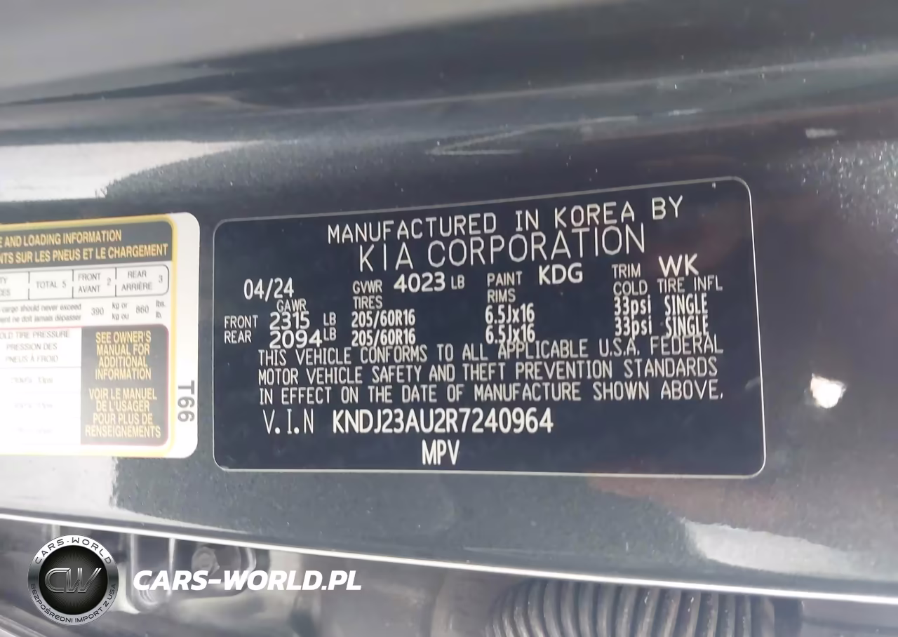 2024 Kia Soul Lx VIN:KNDJ23AU2R7240964 - 9