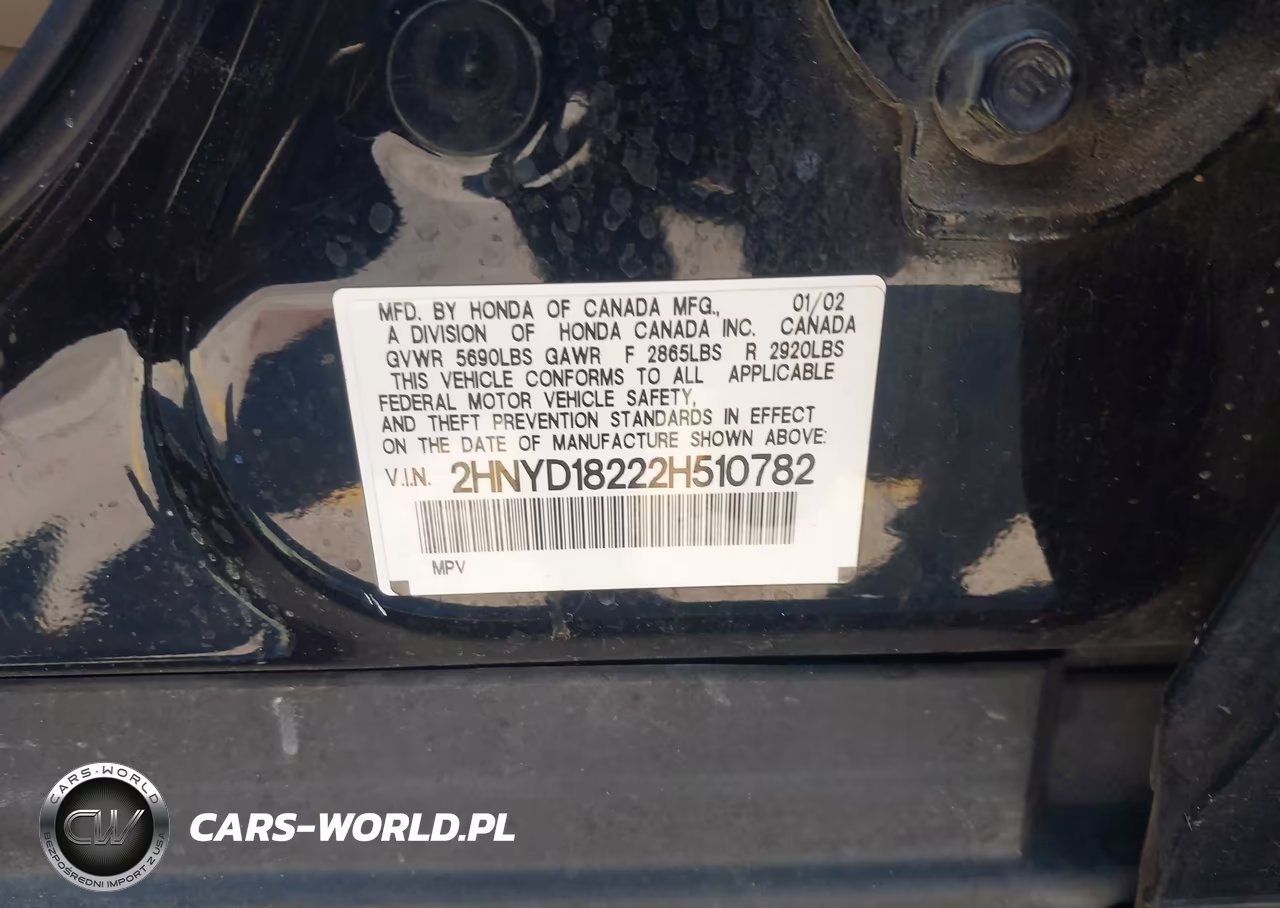 2002 Acura Mdx VIN:2HNYD18222H510782 - 9