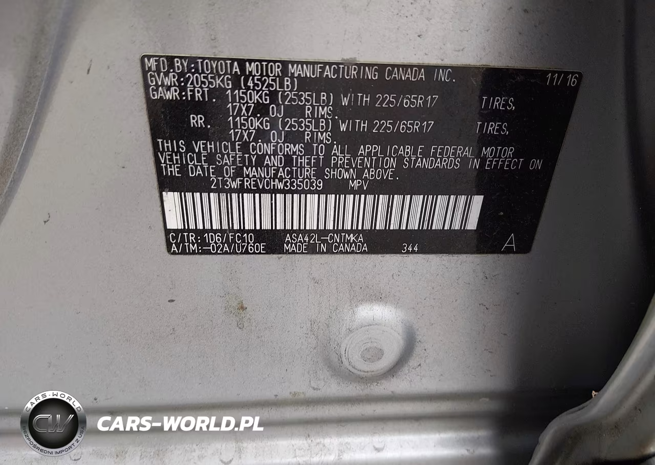 2017 Toyota Rav4 Xle VIN:2T3WFREV0HW335039 - 9