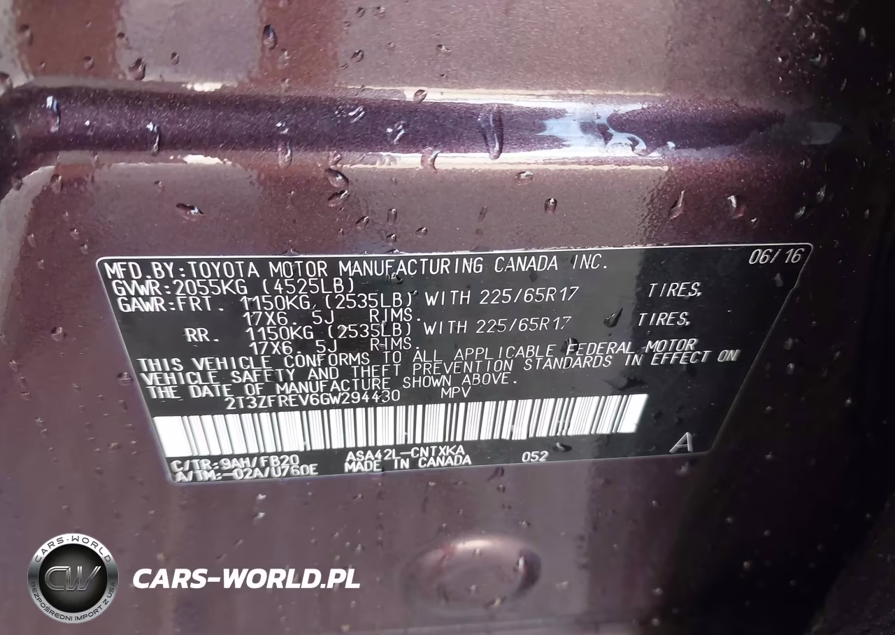 2016 Toyota Rav4 Le VIN:2T3ZFREV6GW294430 - 9