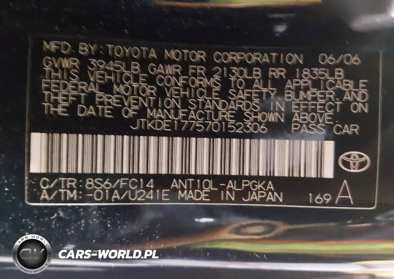 2007 Scion Tc VIN:JTKDE177570152306 - 9