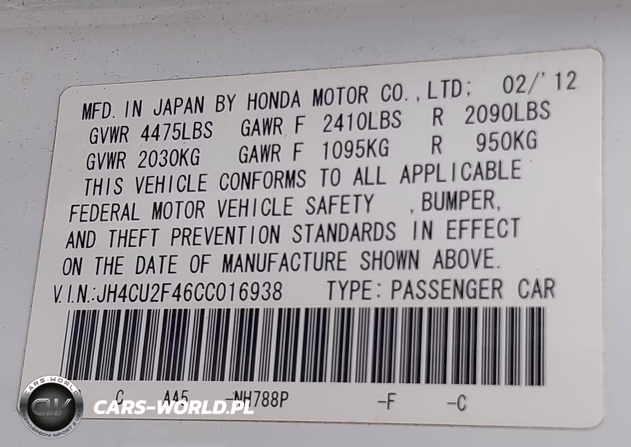 2012 Acura Tsx 2.4 VIN:JH4CU2F46CC016938 - 9