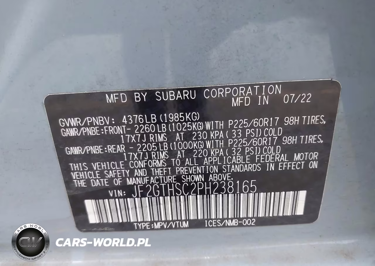 2023 Subaru Crosstrek Sport VIN:JF2GTHSC2PH238165 - 9