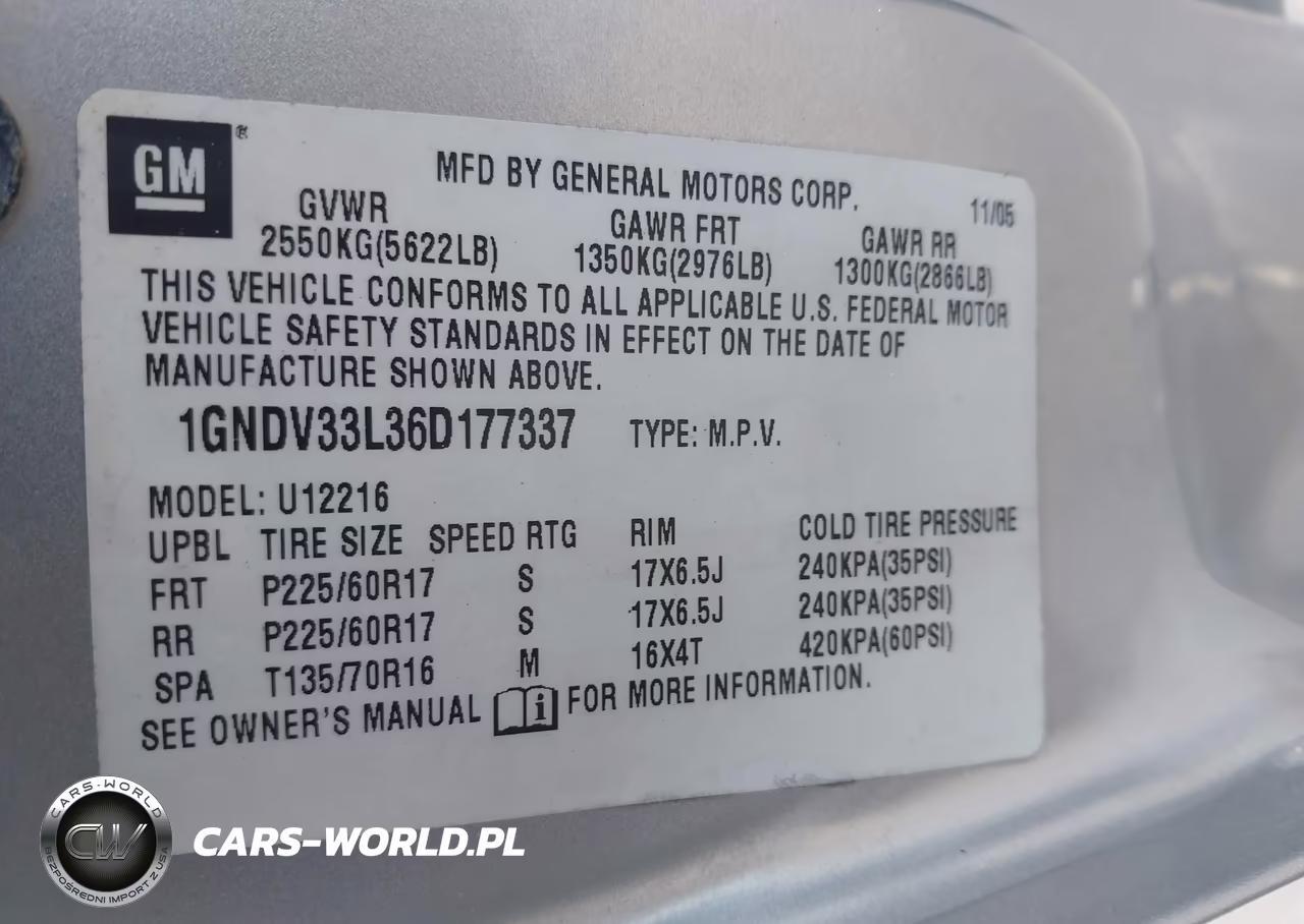 2006 Chevrolet Uplander Lt W-3Lt VIN:1GNDV33L36D177337 - 9