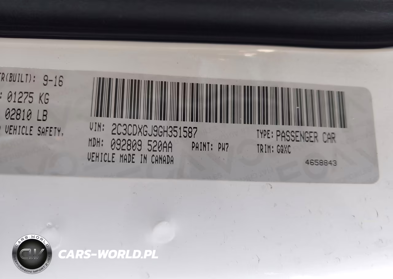 2016 Dodge Charger R-T Scat Pack VIN:2C3CDXGJ9GH351587 - 9