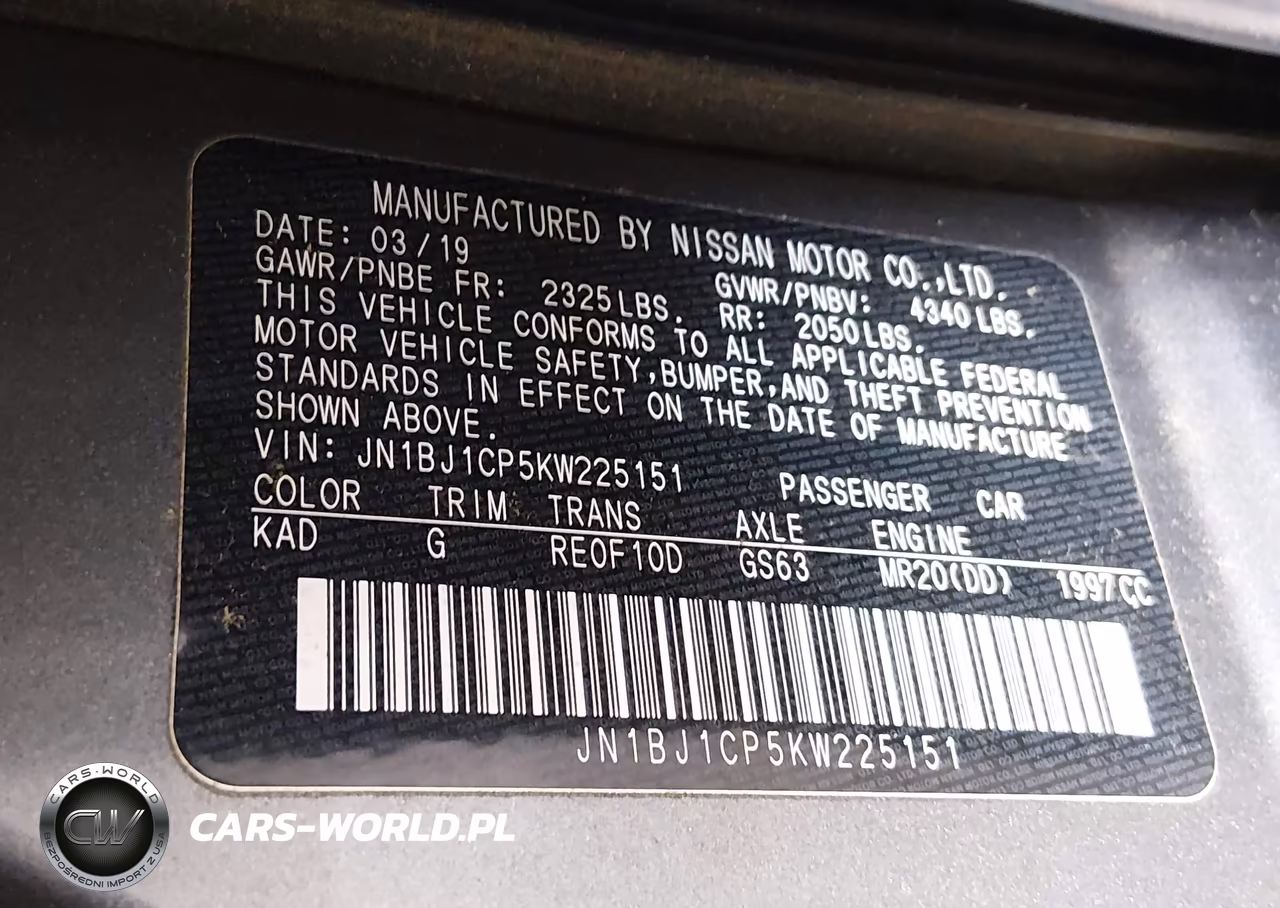 2019 Nissan Rogue Sport Sv VIN:JN1BJ1CP5KW225151 - 9