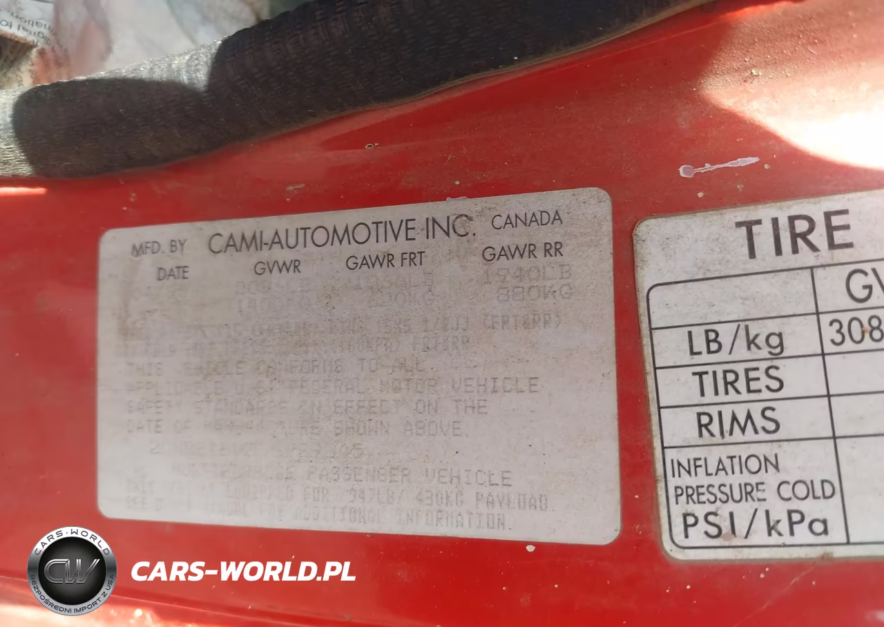 1995 Geo Tracker VIN:2CNBE18U8S6939345 - 9