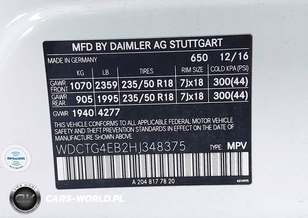 2017 Mercedes-Benz Gla 250 VIN:WDCTG4EB2HJ348375 - 9
