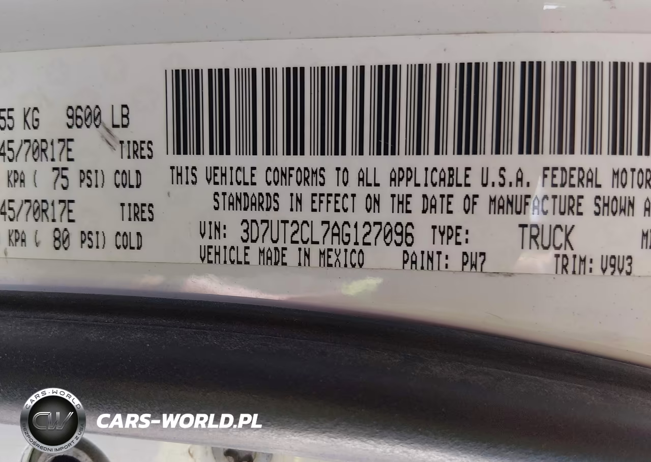 2010 Dodge Ram 2500 St VIN:3D7UT2CL7AG127096 - 9