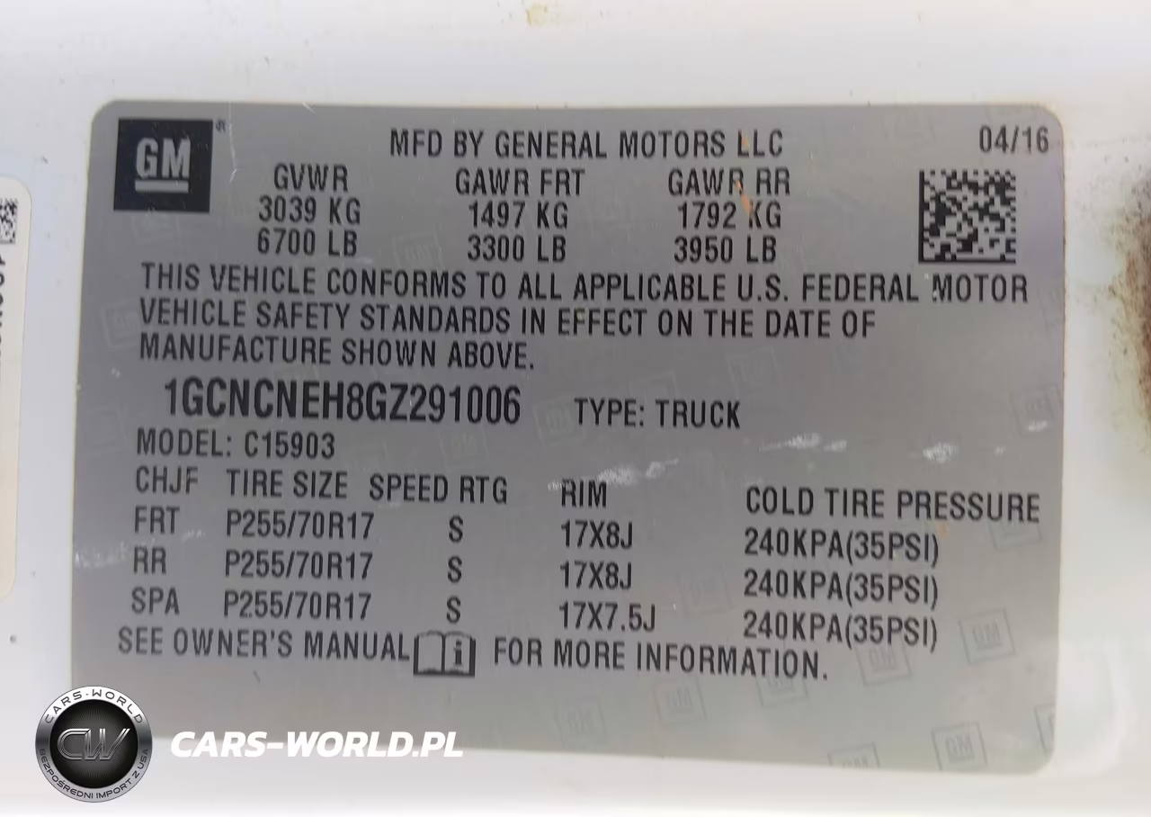 2016 Chevrolet Silverado 1500 Work Truck VIN:1GCNCNEH8GZ291006 - 9