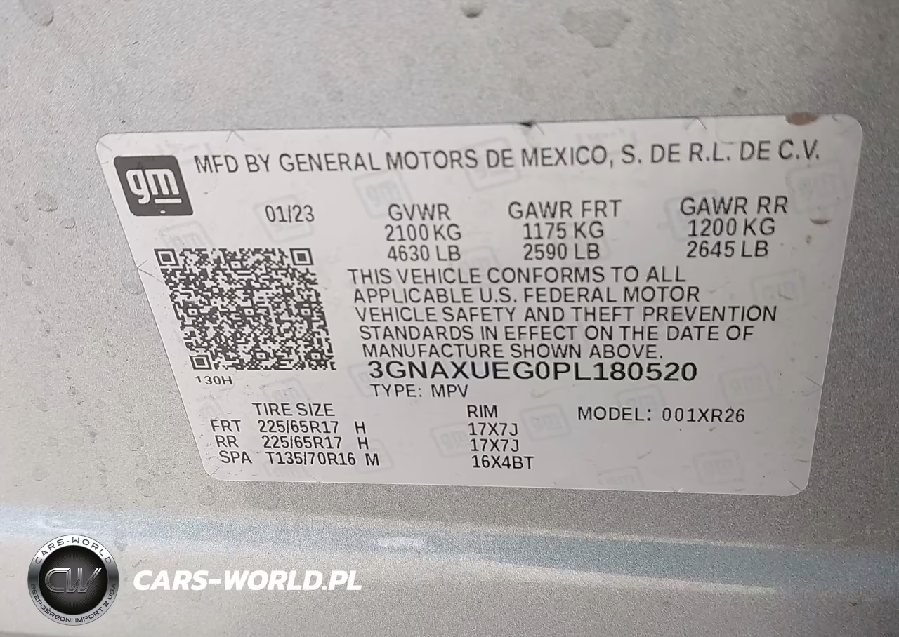 2023 Chevrolet Equinox Awd Lt VIN:3GNAXUEG0PL180520 - 9