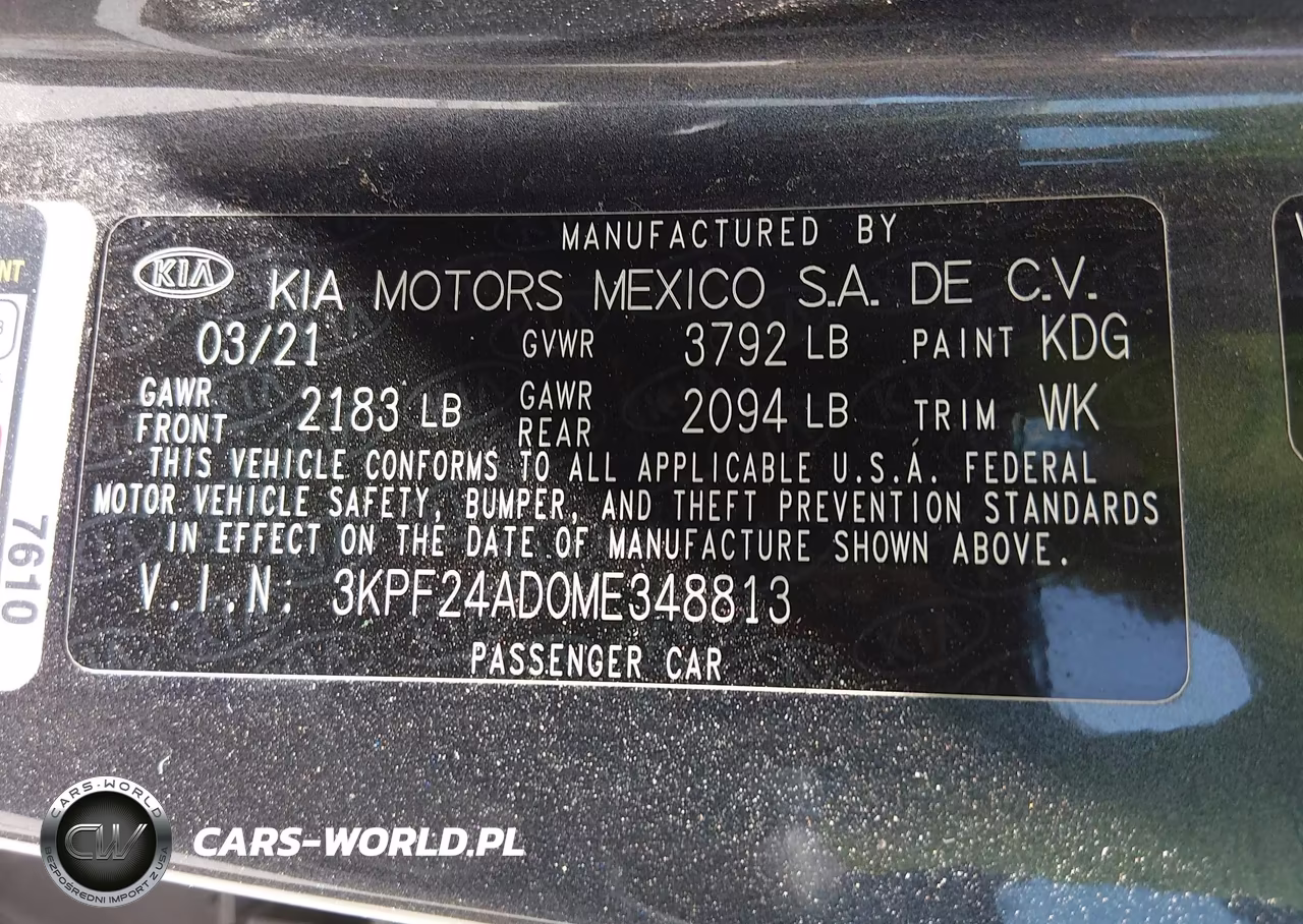 2021 Kia Forte Lxs VIN:3KPF24AD0ME348813 - 9