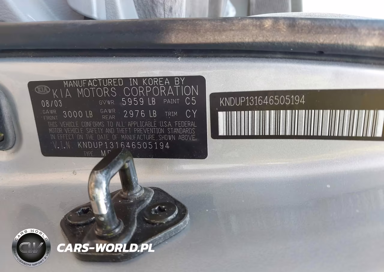 2004 Kia Sedona Ex-Lx VIN:KNDUP131646505194 - 9