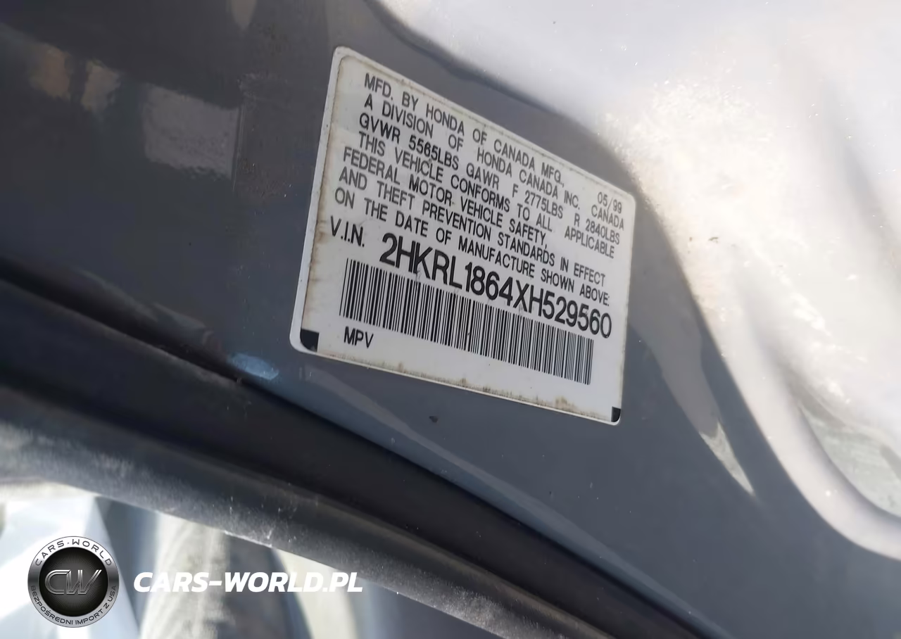 1999 Honda Odyssey Ex VIN:2HKRL1864XH529560 - 9