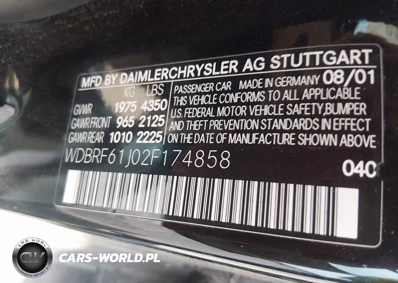 2002 Mercedes-Benz C 240 VIN:WDBRF61J02F174858 - 9