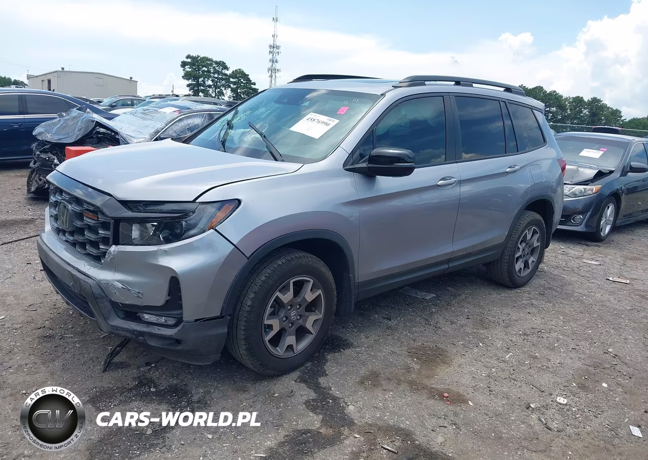 2022 Honda Passport Awd Trailsport VIN:5FNYF8H66NB023719 - 2