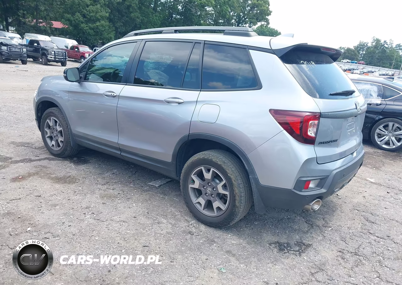 2022 Honda Passport Awd Trailsport VIN:5FNYF8H66NB023719 - 3