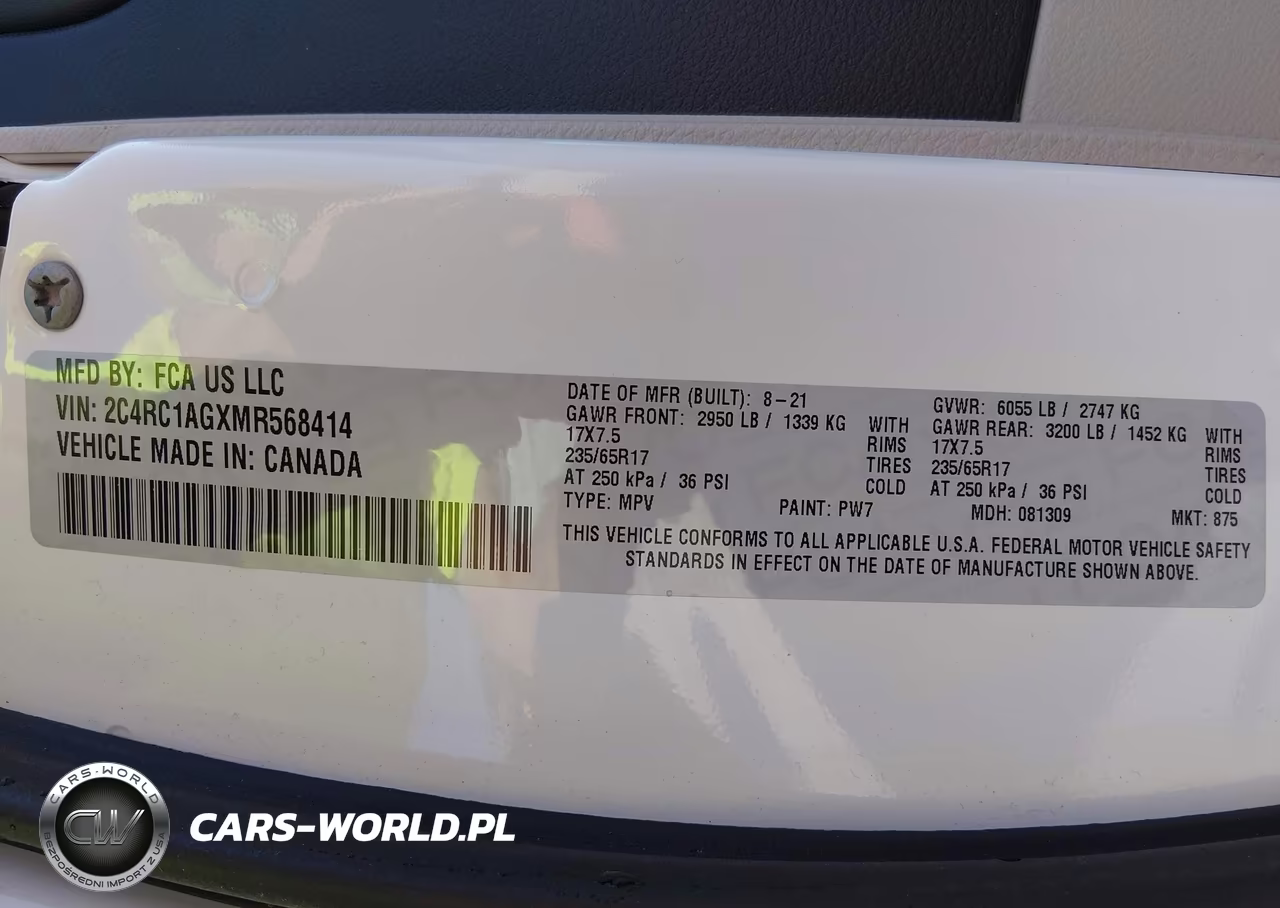 2021 Chrysler Voyager L VIN:2C4RC1AGXMR568414 - 9