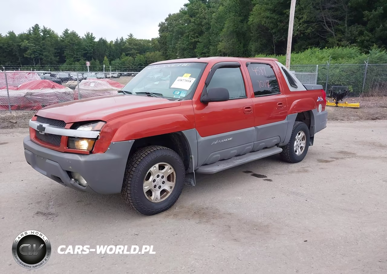 2002 Chevrolet Avalanche K1500 VIN:3GNEK13T72G228448 - 2