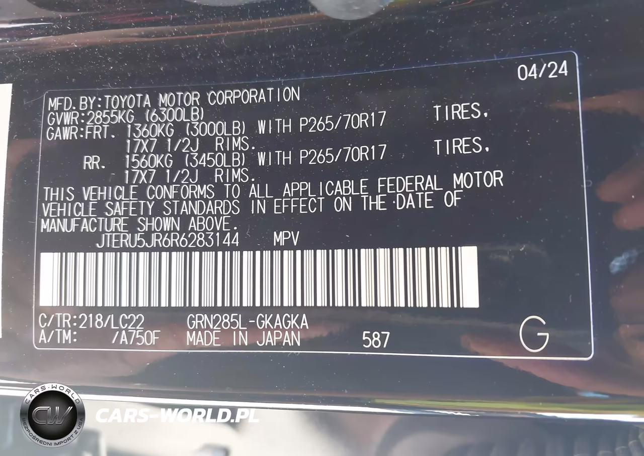 2024 Toyota 4Runner Trd Off Road Premium VIN:JTERU5JR6R6283144 - 9