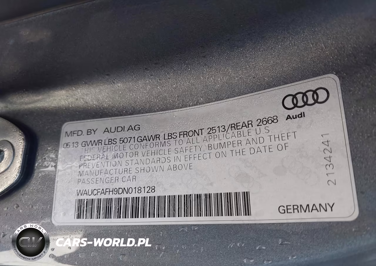 2013 Audi A5 2.0T Premium VIN:WAUCFAFH9DN018128 - 9