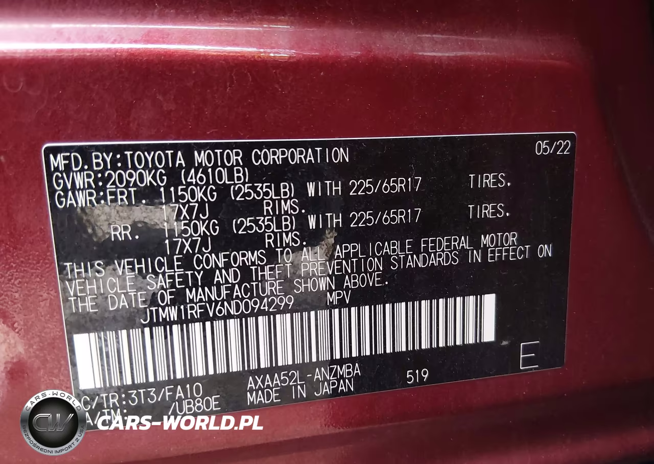 2022 Toyota Rav4 Xle VIN:JTMW1RFV6ND094299 - 9