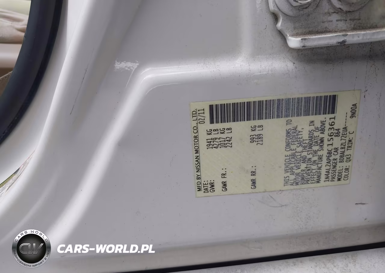 2011 Nissan Altima 2.5 S VIN:1N4AL2AP6BC156361 - 9