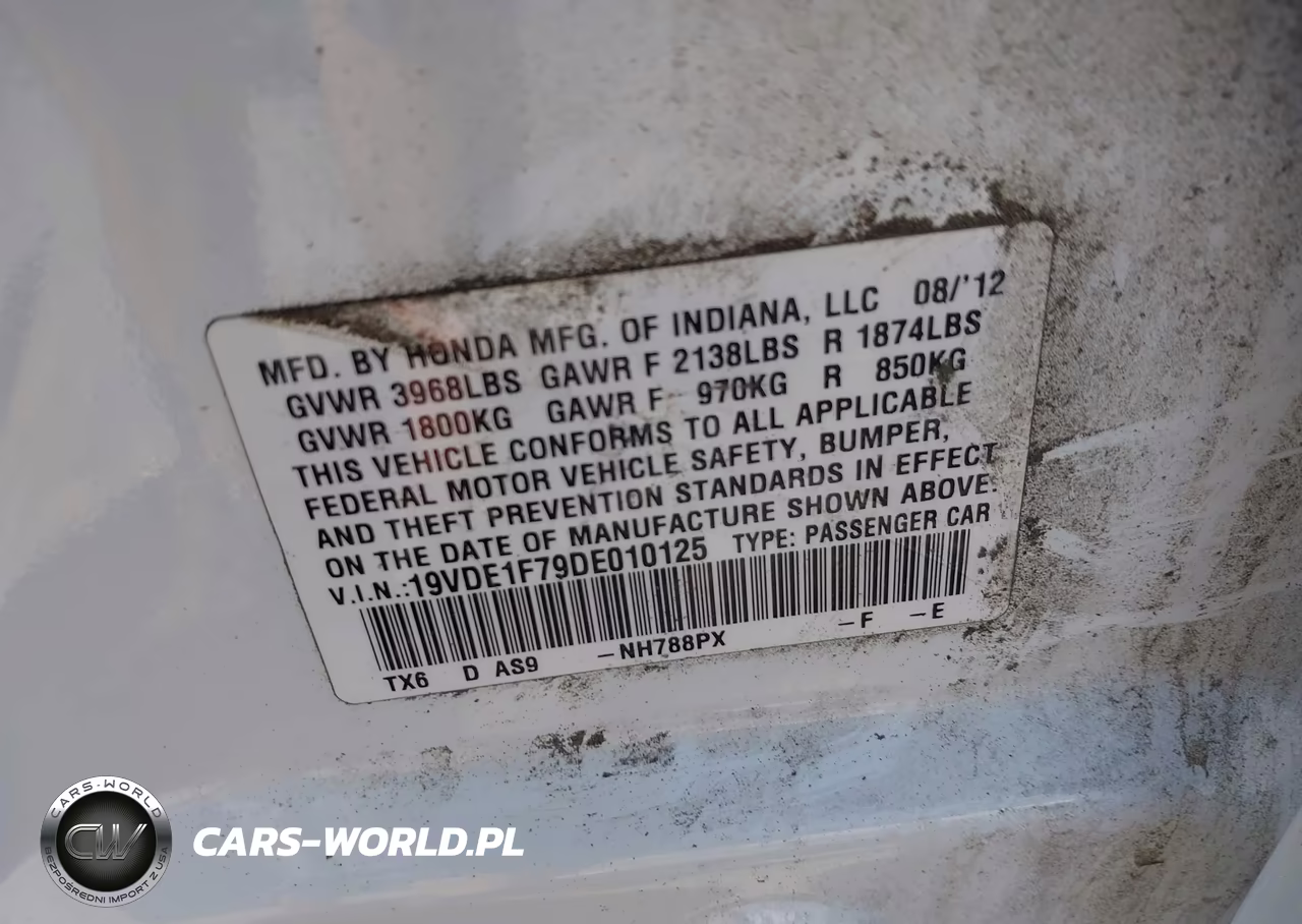 2013 Acura Ilx 2.0L VIN:19VDE1F79DE010125 - 9
