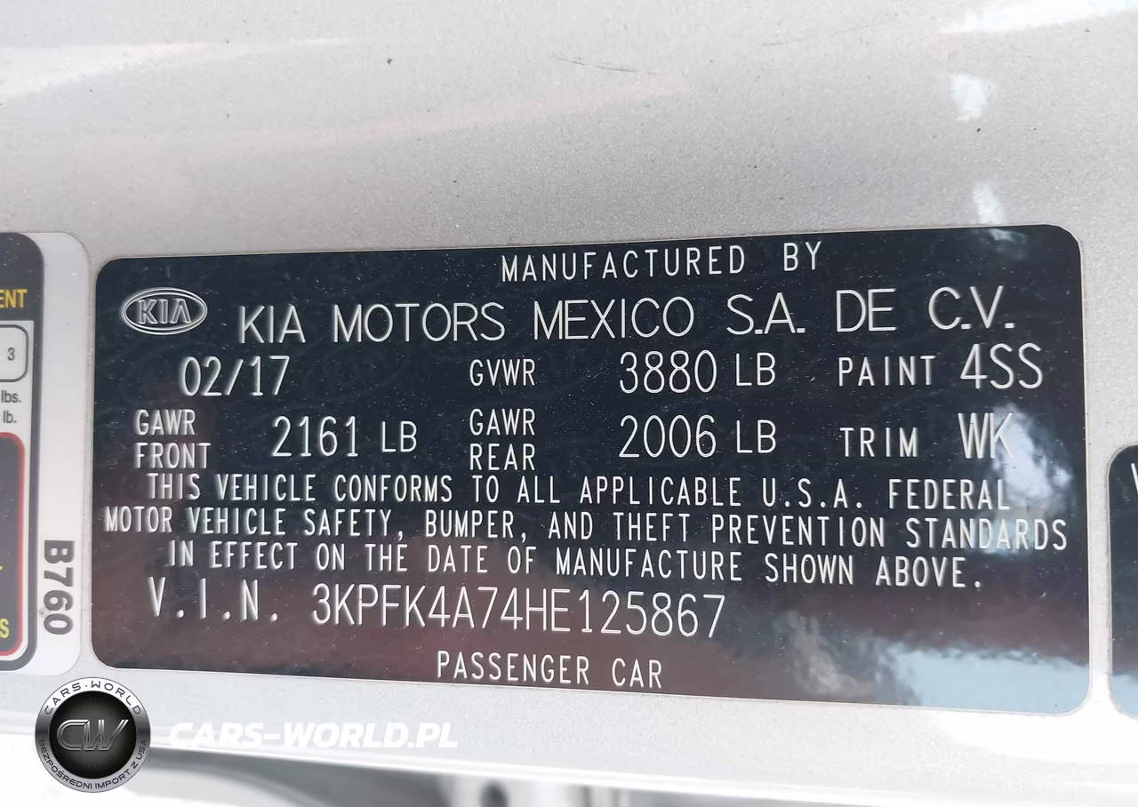 2017 Kia Forte Lx VIN:3KPFK4A74HE125867 - 9