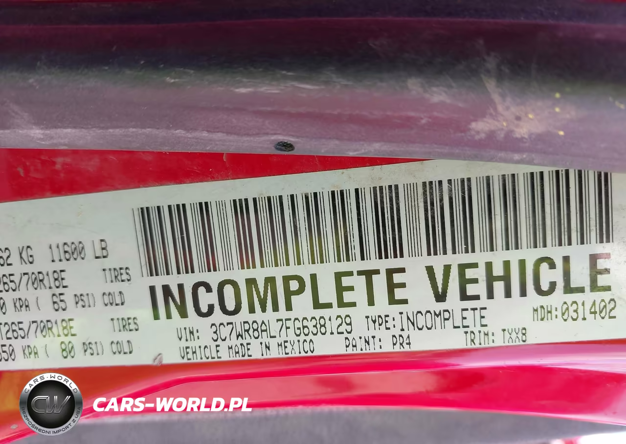2015 Ram 3500 Chassis Tradesman-Slt VIN:3C7WR8AL7FG638129 - 8
