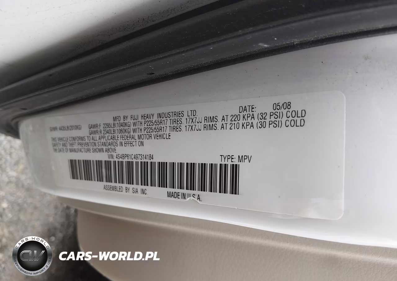 2009 Subaru Outback 2.5I VIN:4S4BP61C497314184 - 9