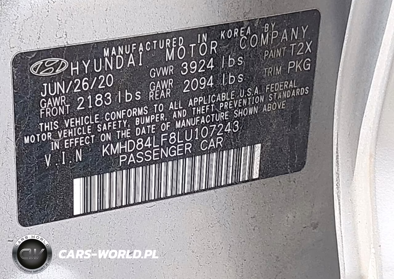 2020 Hyundai Elantra Value Edition VIN:KMHD84LF8LU107243 - 9