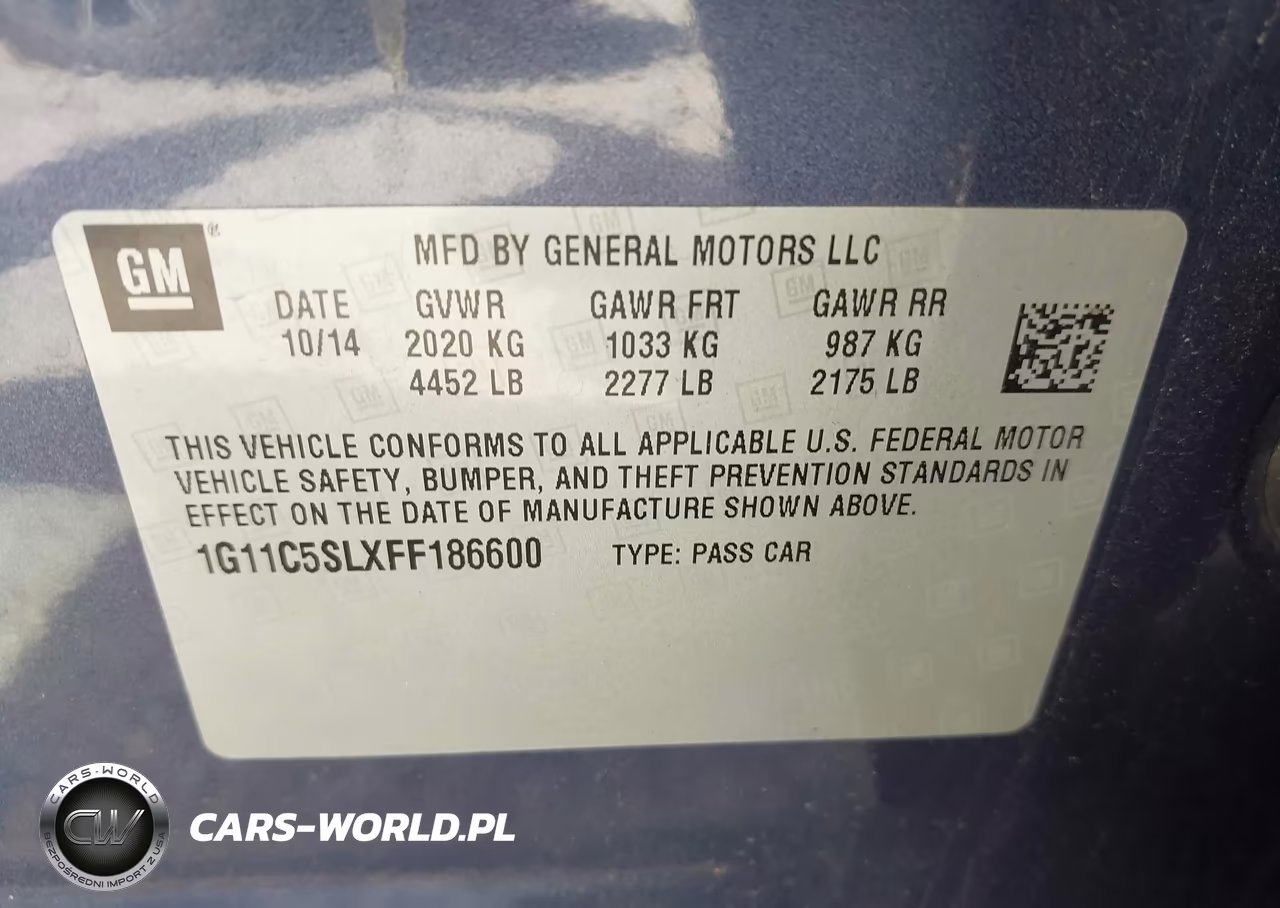 2015 Chevrolet Malibu 1Lt VIN:1G11C5SLXFF186600 - 9