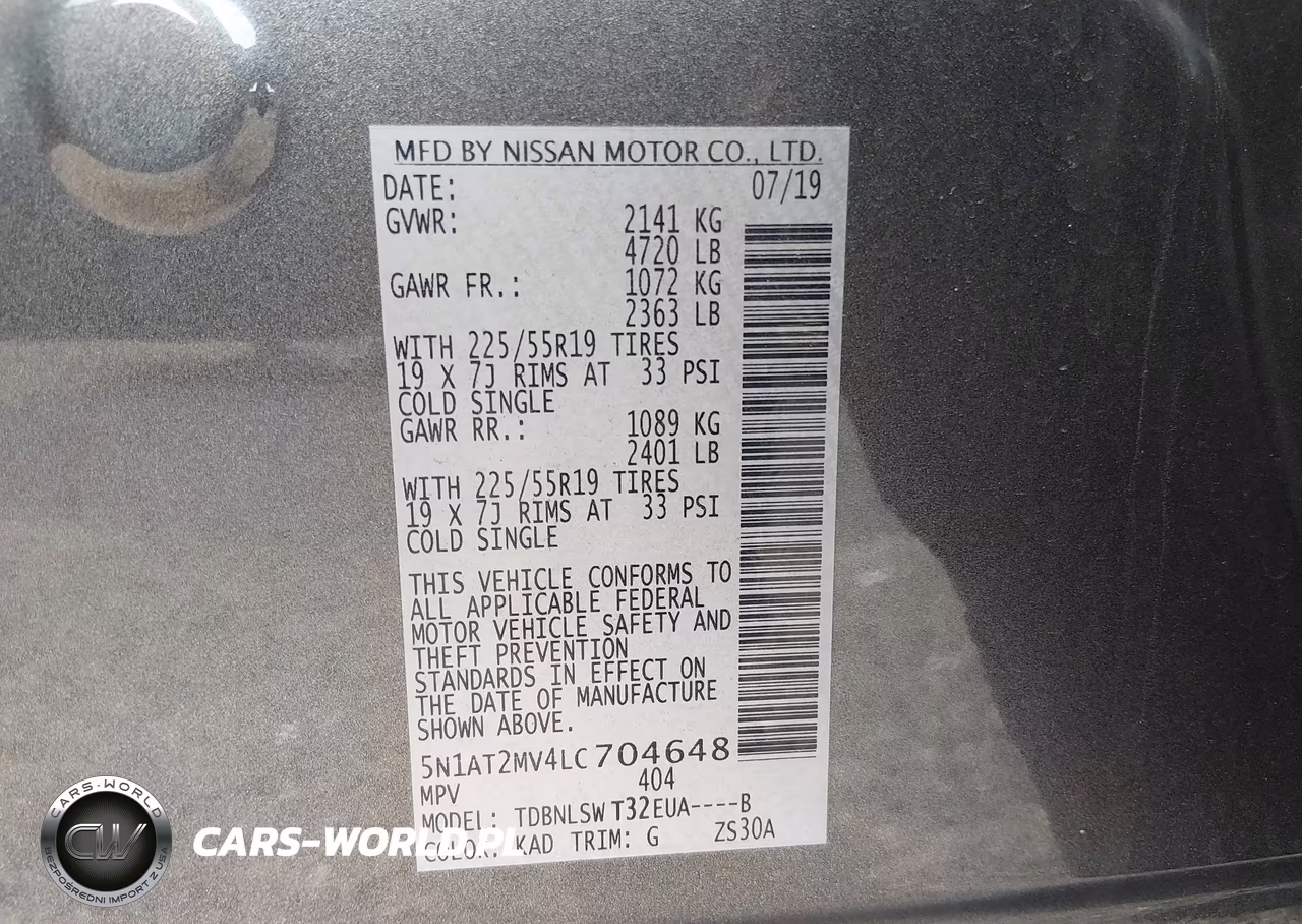 2020 Nissan Rogue Sl Intelligent Awd VIN:5N1AT2MV4LC704648 - 9