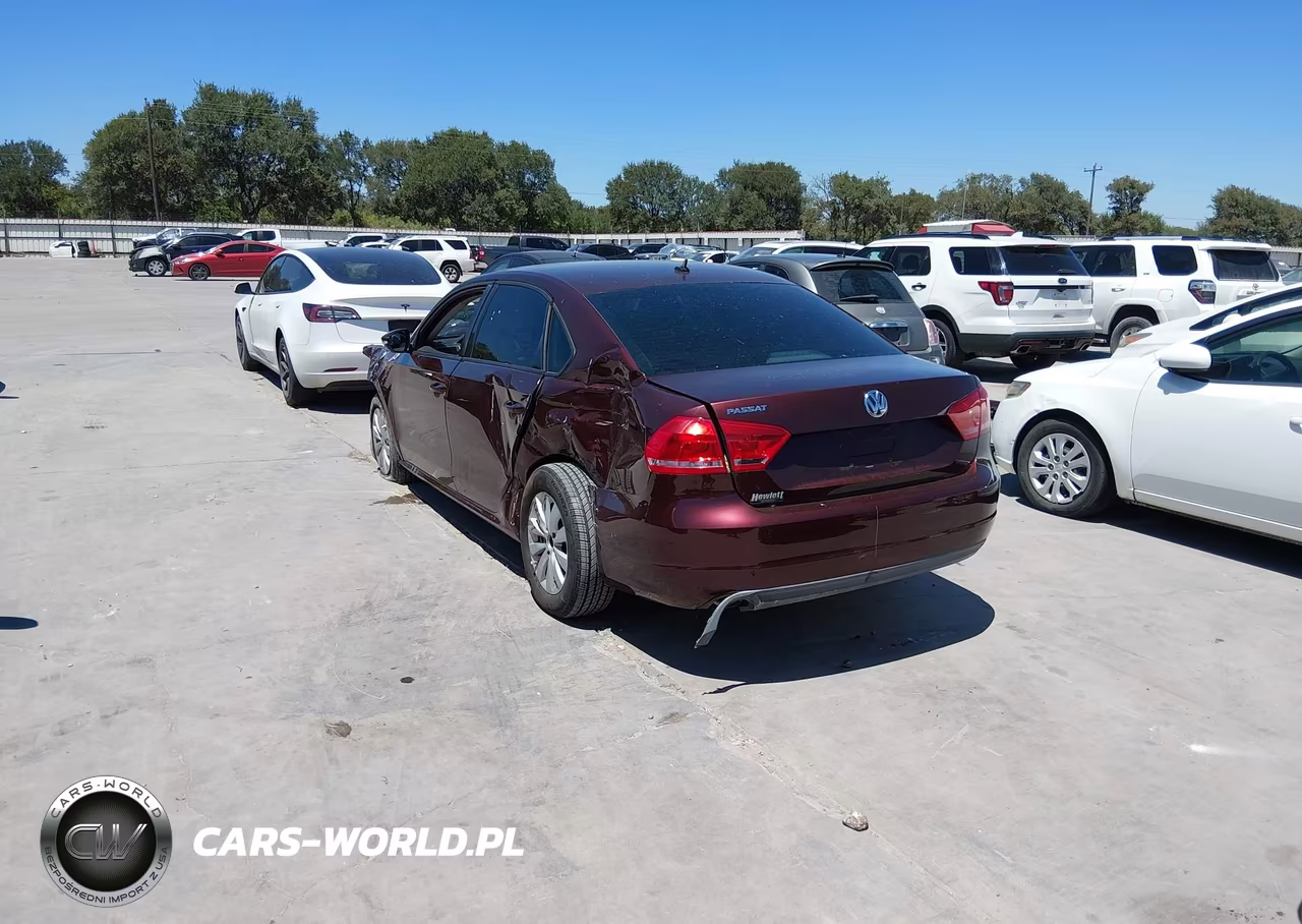 2012 Volkswagen Passat 2.5L S VIN:1VWAH7A33CC048476 - 3
