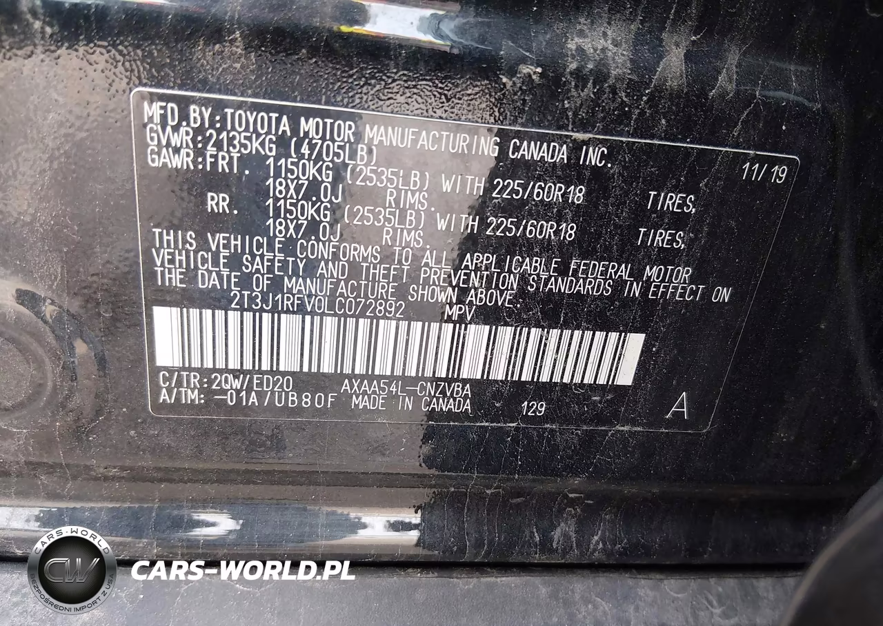 2020 Toyota Rav4 Trd Off-Road VIN:2T3J1RFV0LC072892 - 9