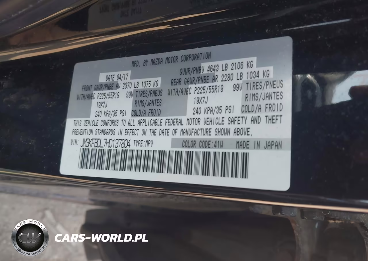2017 Mazda Cx-5 Grand Touring VIN:JM3KFBDL7H0137804 - 9