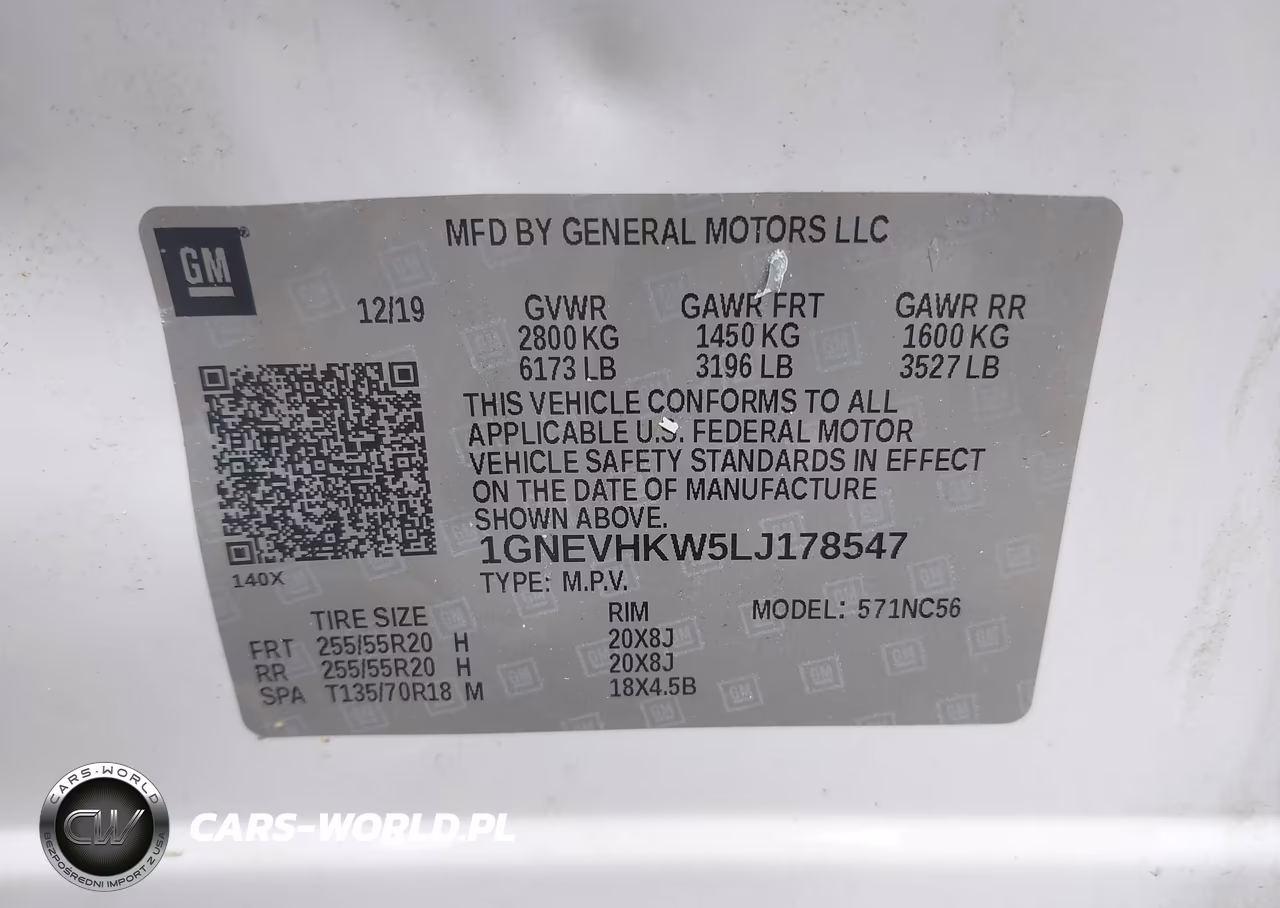 2020 Chevrolet Traverse Awd Lt Leather VIN:1GNEVHKW5LJ178547 - 9