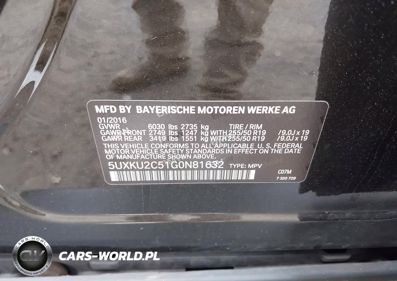 2016 BMW X6 xDrive35I VIN:5UXKU2C51G0N81632 - 9