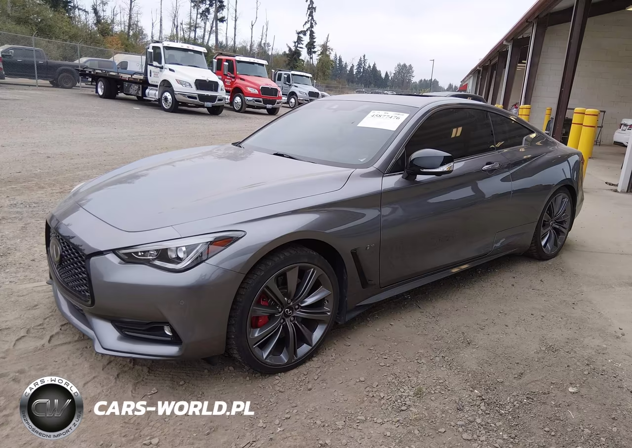 2021 Infiniti Q60 Red Sport 400 Awd VIN:JN1FV7LL1MM560699 - 2