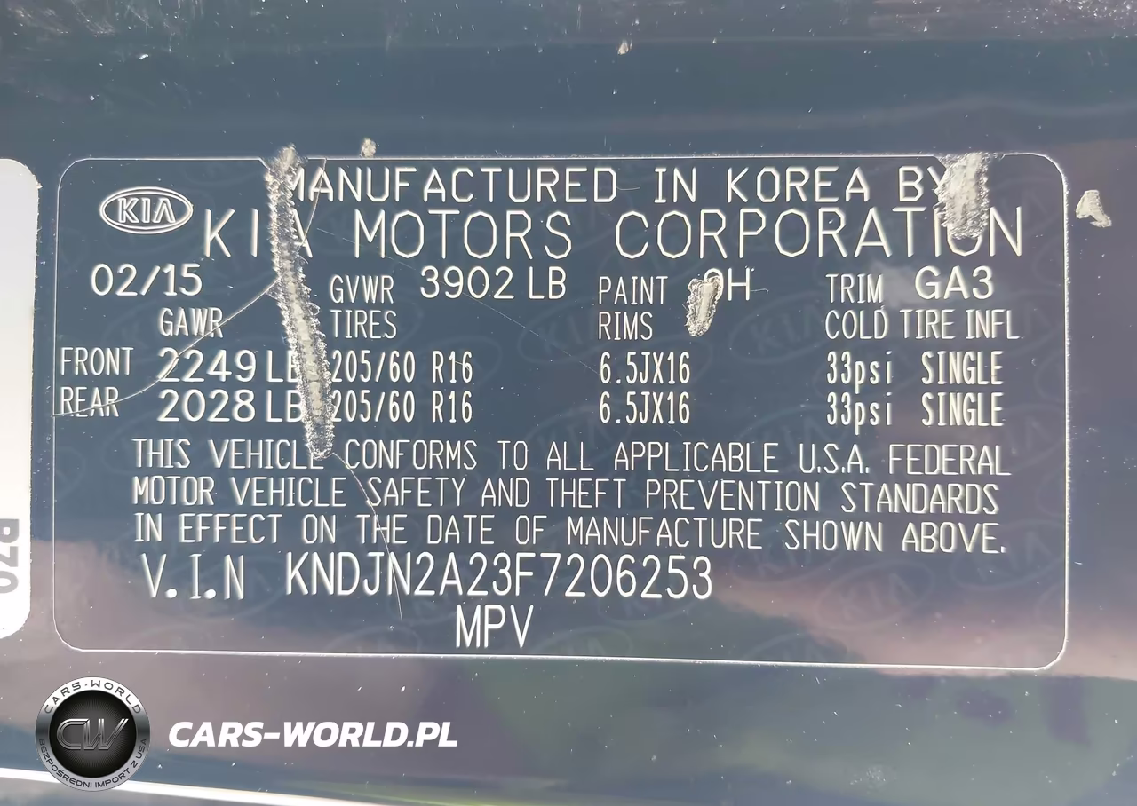 2015 Kia Soul VIN:KNDJN2A23F7206253 - 9