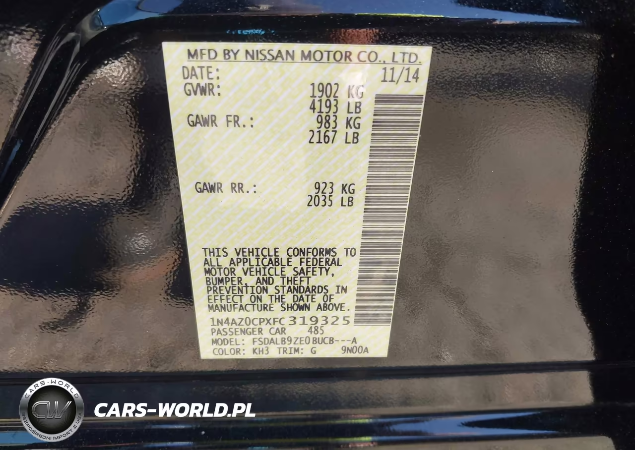 2015 Nissan Leaf S VIN:1N4AZ0CPXFC319325 - 9