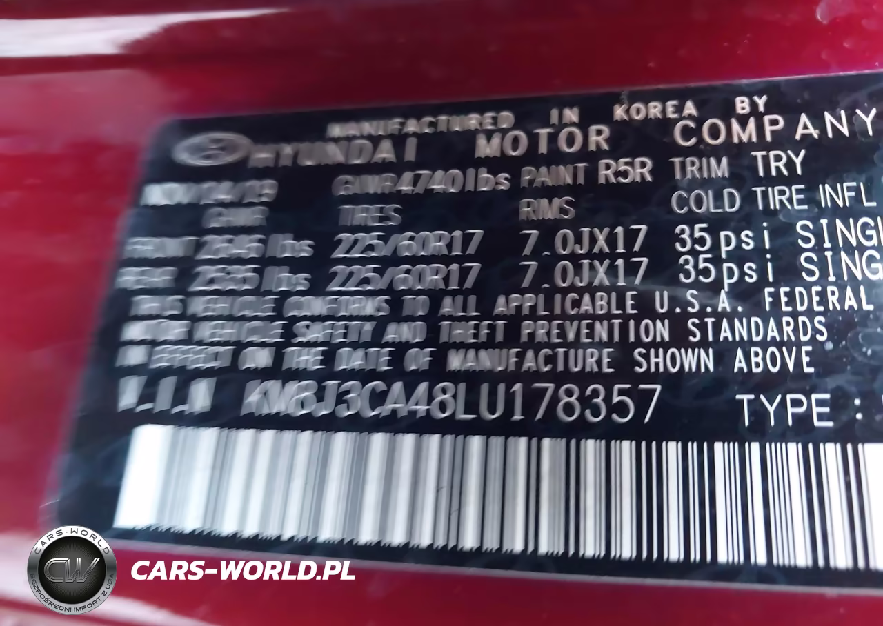 2020 Hyundai Tucson Value VIN:KM8J3CA48LU178357 - 9