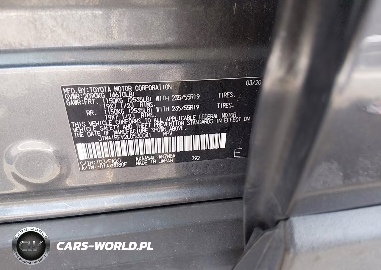 2020 Toyota Rav4 Xle Premium VIN:JTMA1RFV2LD530041 - 9
