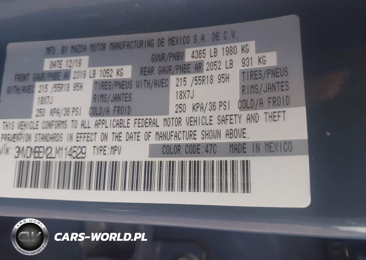 2020 Mazda Cx-30 Premium Package VIN:3MVDMBEM2LM114529 - 9