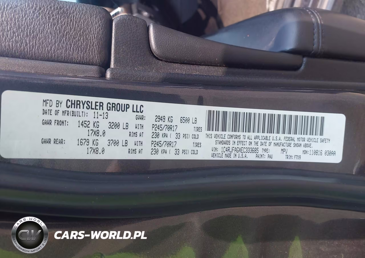 2014 Jeep Grand Cherokee Laredo VIN:1C4RJFAGXEC333685 - 9