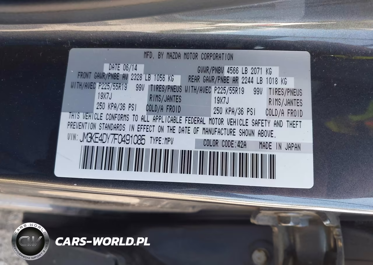 2015 Mazda Cx-5 Grand Touring VIN:JM3KE4DY7F0491085 - 9