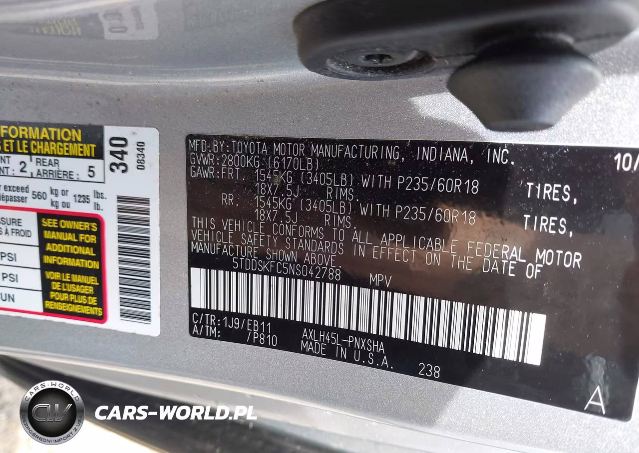 2022 Toyota Sienna Xse VIN:5TDDSKFC5NS042788 - 9
