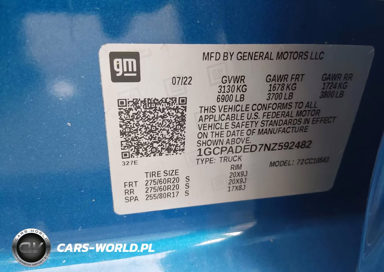 2022 Chevrolet Silverado 1500 2Wd Short Bed Rst VIN:1GCPADED7NZ592482 - 9